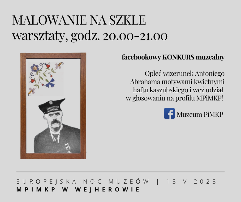 Zdjęcie do newsa Noc w wejherowskim Muzeum 2023. Malujemy na szkle!