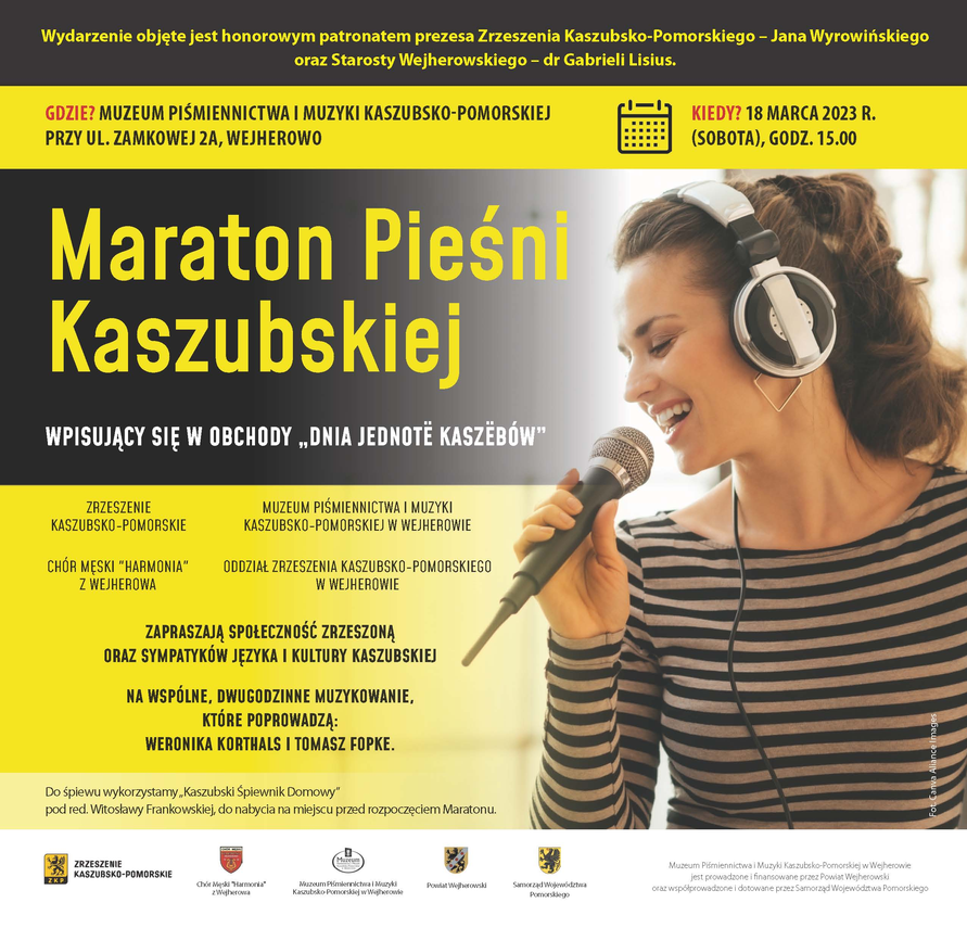 Zdjęcie do newsa Maraton Pieśni Kaszubskiej. 18 marca wspólnie zaśpiewamy po kaszubsku!