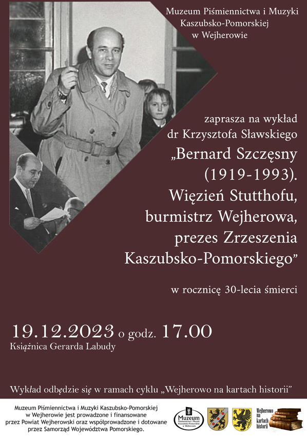 Zdjęcie do newsa Kolejne spotkanie z cyklu "Wejherowo na kartach historii". Zapraszamy!