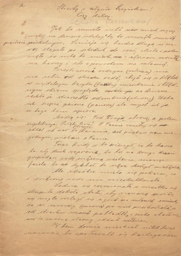 Zdjęcie do newsa Cenny rękopis Ottona Karsznego dla wejherowskiego Muzeum