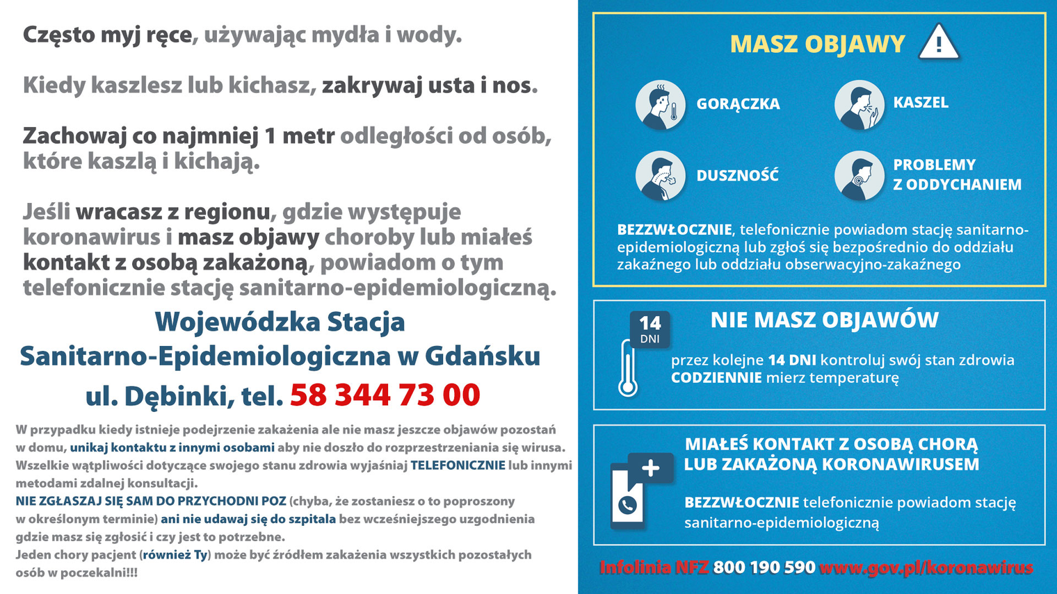 Zdjęcie do newsa Koronawirus. Materiały informacyjne