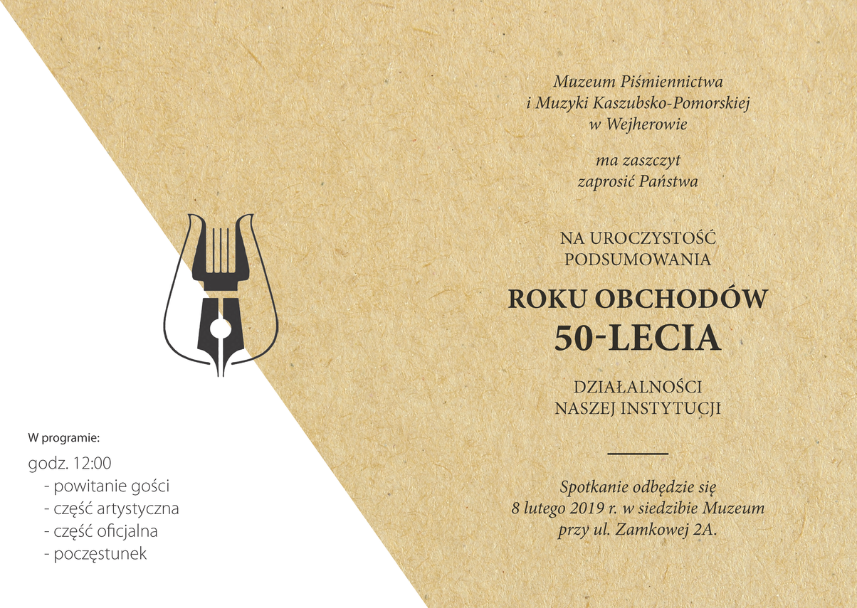 Zdjęcie do newsa 50 lat Muzeum. Zaproszenie na uroczystość