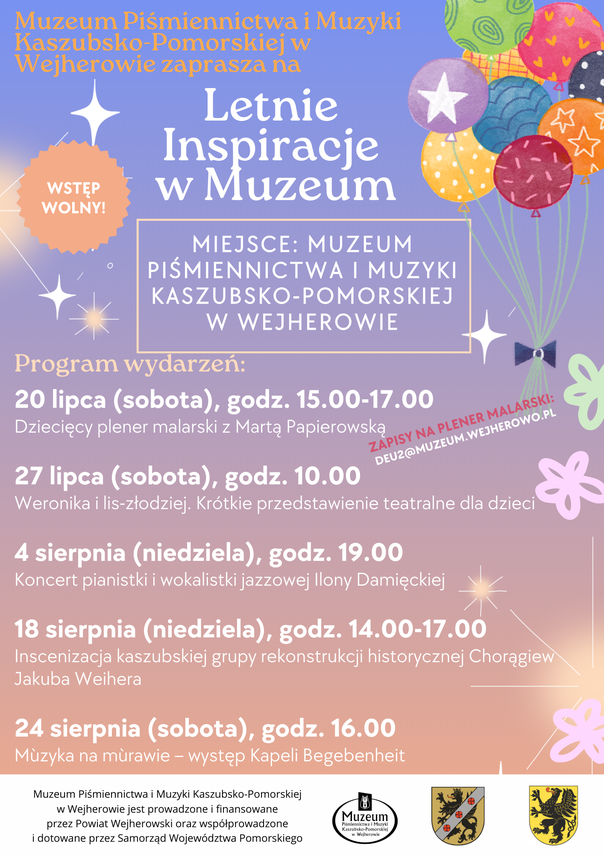 Zdjęcie do newsa "Letnie Inspiracje w Muzeum". Zapraszamy