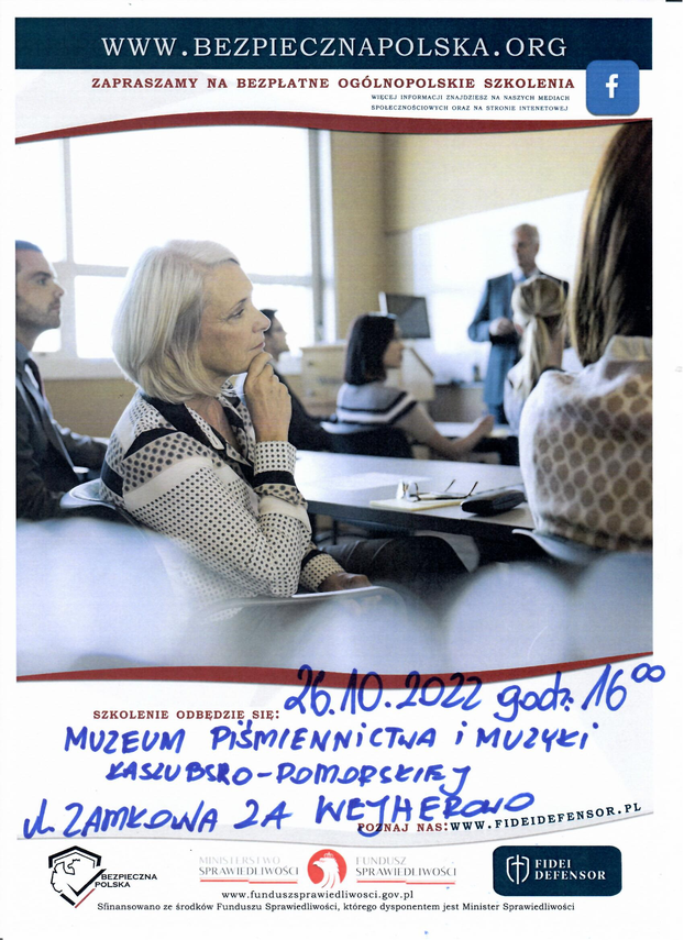 Zdjęcie do newsa Spotkanie „Bezpieczna Polska”. Zapraszamy