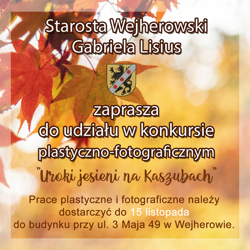 Zdjęcie do newsa Konkurs "Uroki jesieni na Kaszubach"