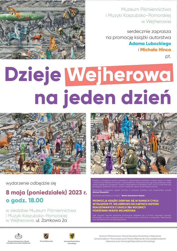 Zdjęcie do newsa Nowa książka o Wejherowie. Zapraszamy na promocję